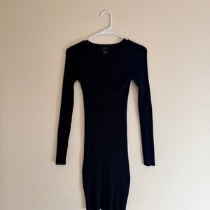 Forever 21 Black Long Sleeve Dress